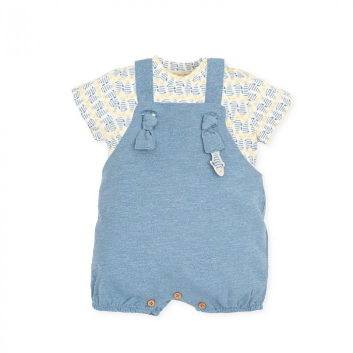 PETO AZUL CON CAMISETA M/C AMARILLO AZUL