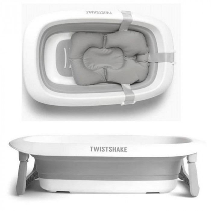 BAÑERA PLEGABLE GRIS TWISTSHAKE+...