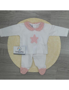 CONJ.2P ALGODON M/L BLANCO...