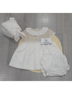 VESTIDO+BRAGA+GORRO PLUMETI...