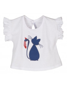 CAMISETA M/C GATITO+BAÑADOR...