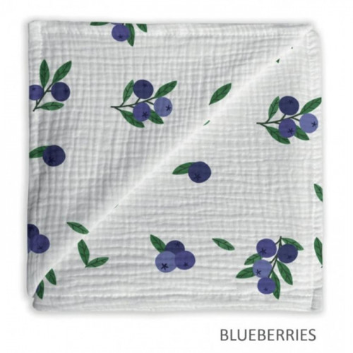 MUSELINA BAMBU BLUEBERRIES...