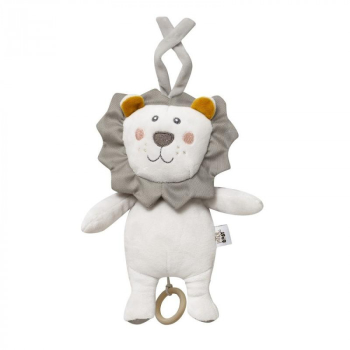 PELUCHE MUSICAL LEON GRIS INTERBABY
