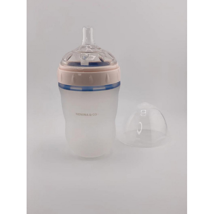 BIBERON ANTICOLICO 240ML SILICONA ROSA