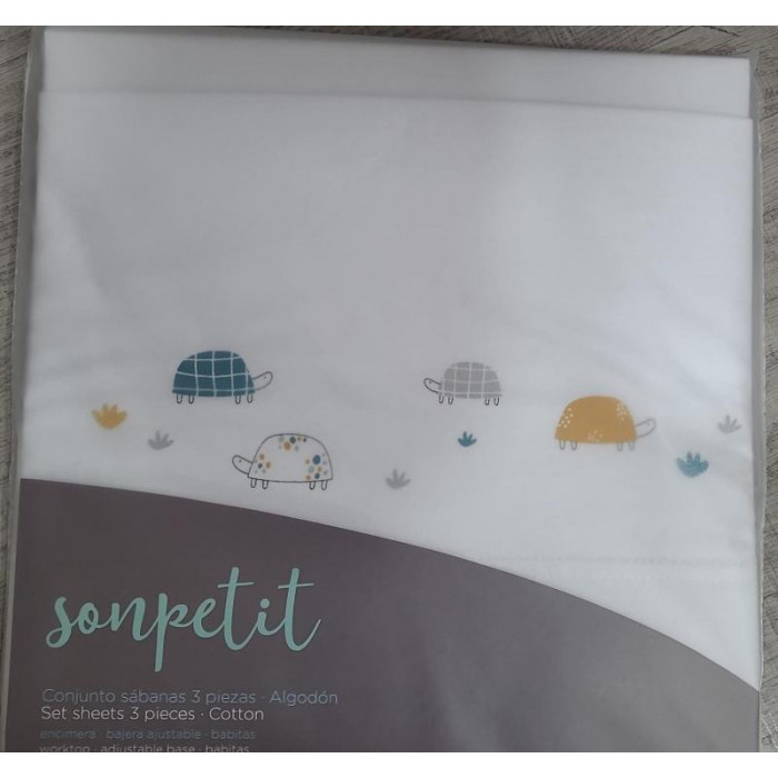 J.SAB MINICUNA ALGODON 100% TORTUGAS...