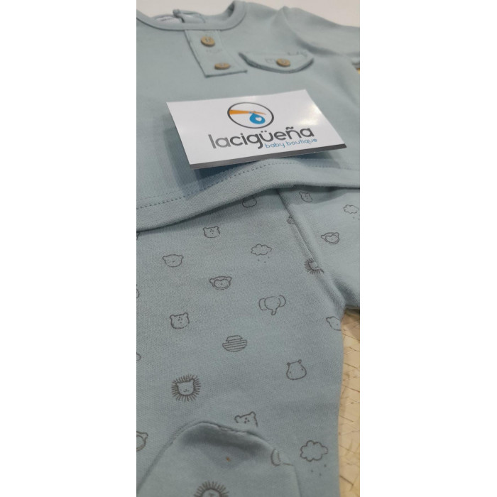 CONJUNTO ALGODON FRIENDLY VERDE