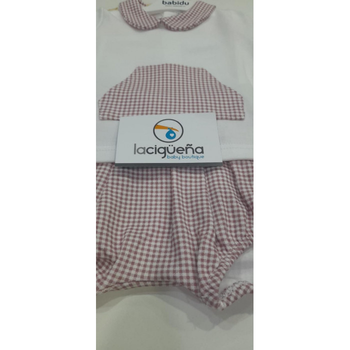 RANITA+CAMISETA M/L SMILING GRANATE NIÑO