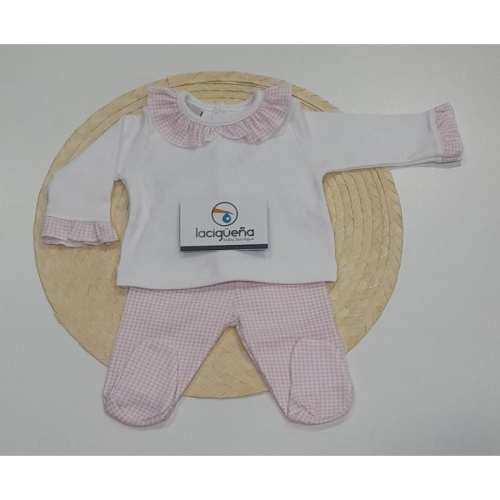 CONJUNTO ALGODON SMILING VICHI ROSA