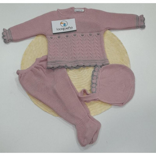 CONJUNTO 3 PIEZAS  LANA...