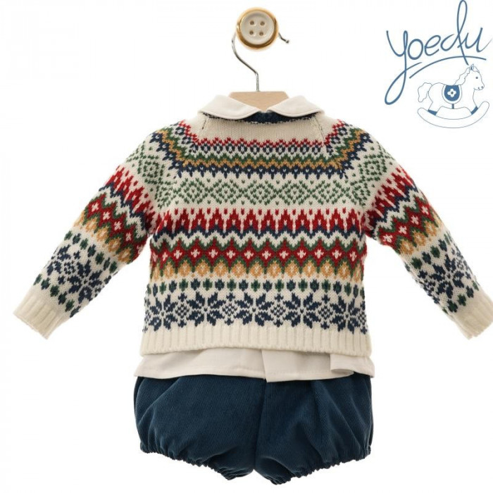 JERSEY JAQUARD+RANITA+CAMISA MARINO NIÑO