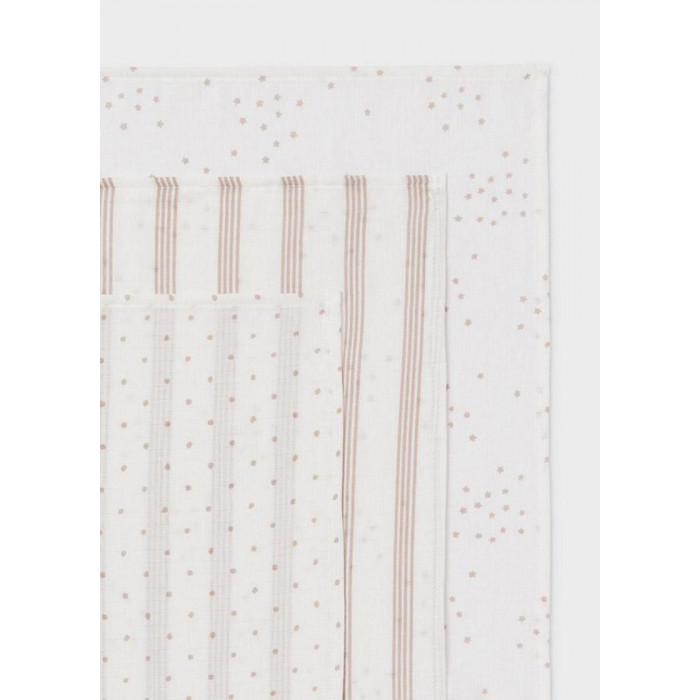 PACK 3 GASAS ALGODON BEIG 60*60 MAYORAL