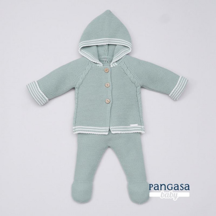 TRENKA+PANTALON+JERSEY LANA VERDE BEIG