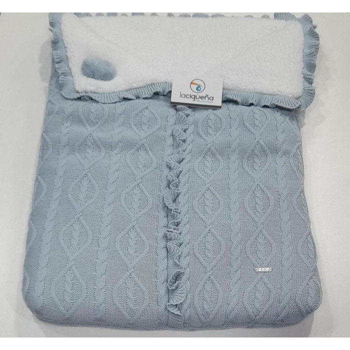 SACO NANA LANA HOJAS CIELO BORREGUILLO