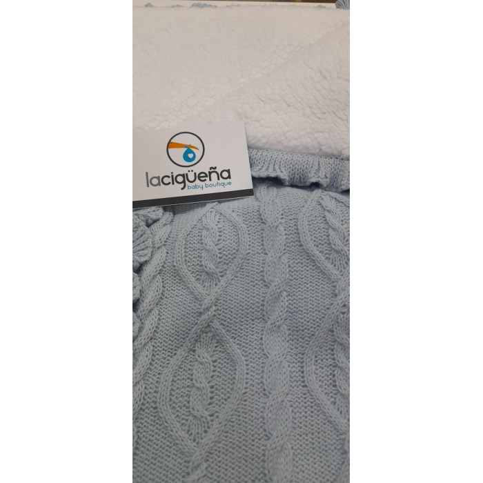 SACO NANA LANA HOJAS CIELO BORREGUILLO