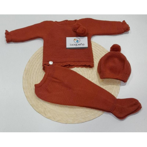 CONJ.3P LANA POM POM ARCILLA