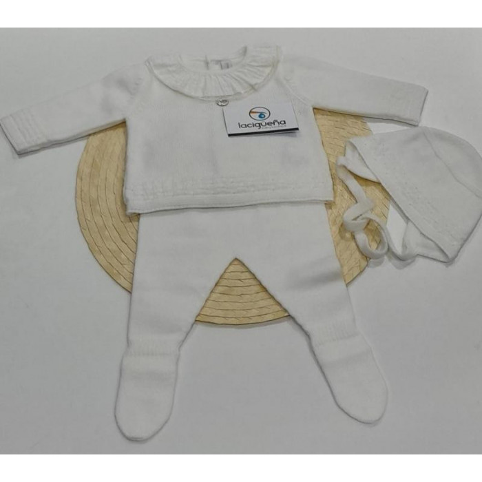 CONJ.3P LANA BEIG PUNTO MOSCA BEIG