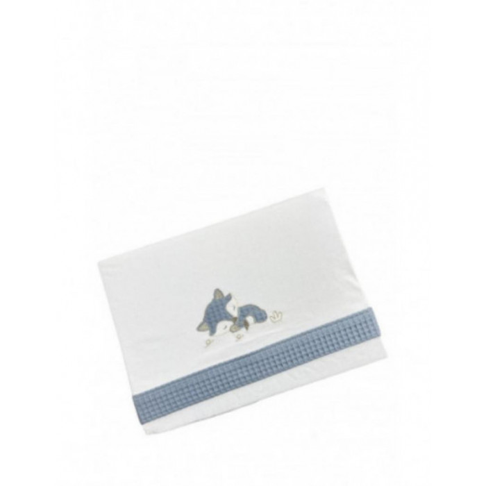 J.SAB MINICUNA ALGODON 100% ZORRO AZUL