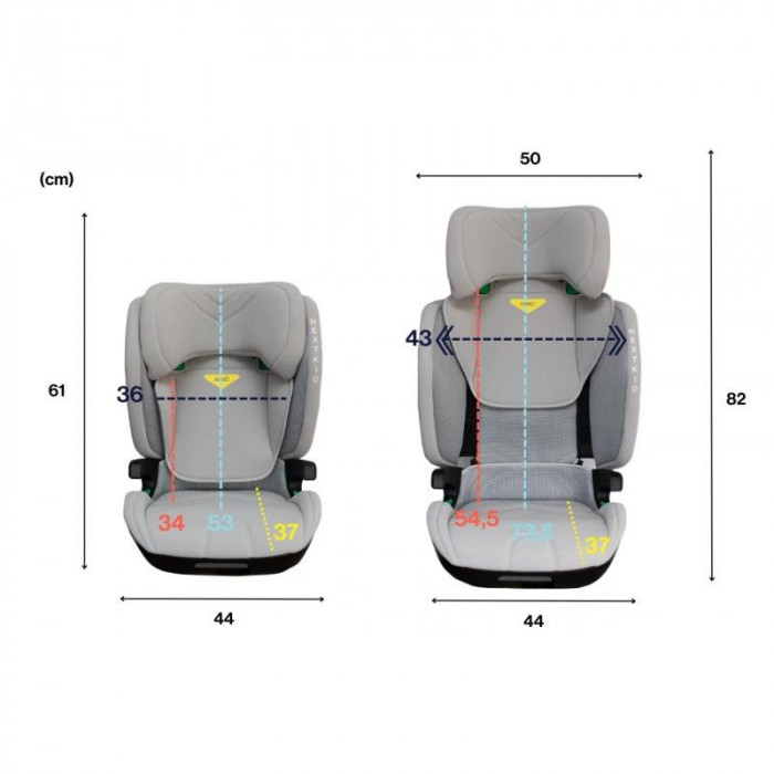 ELEVADOR ISOFIX NEXTKID GRANITE MELANGE