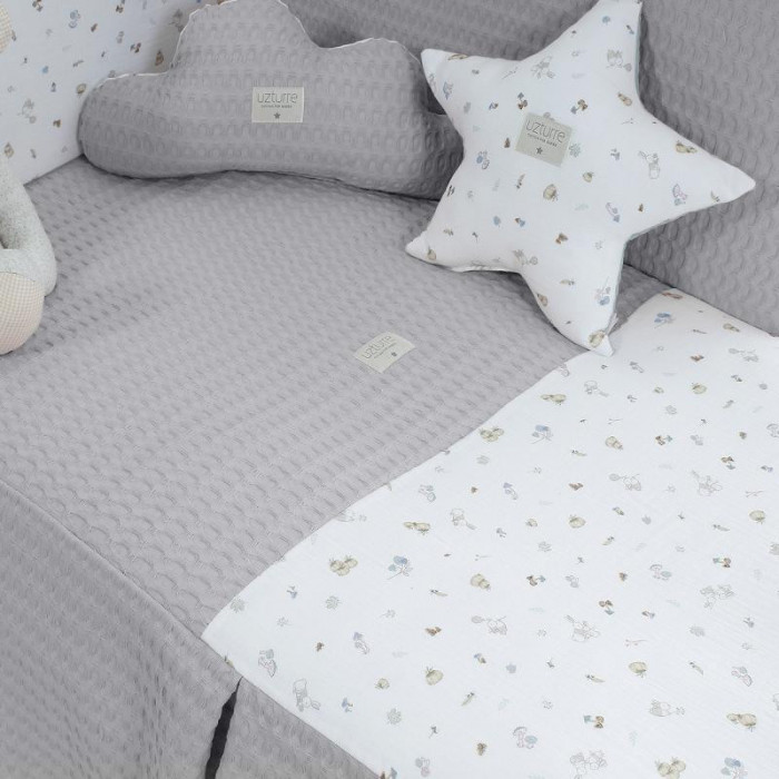 EDREDÓN + PROTECTOR BENJAMIN GRIS...