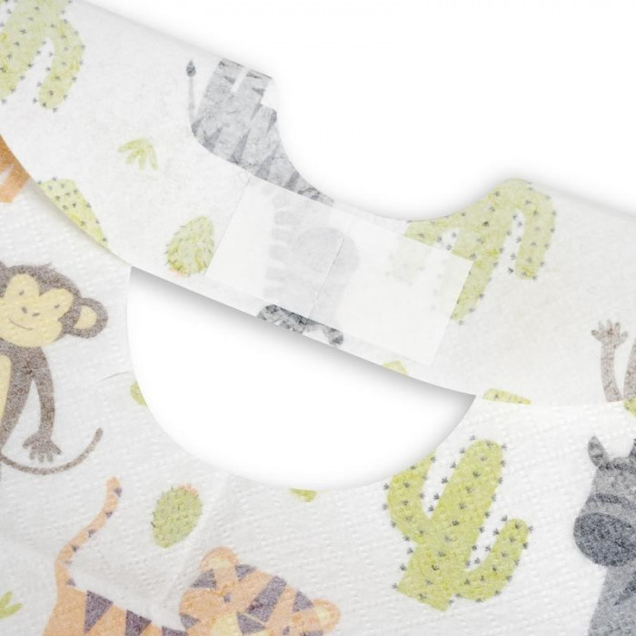 PACK 10 BABEROS DESECHABLES ANIMALITOS