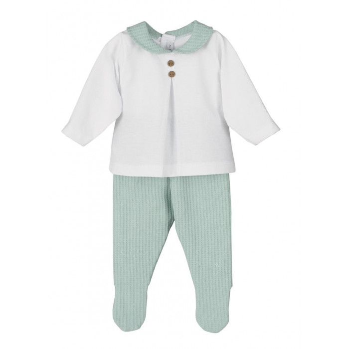 CONJUNTO 2 PIEZAS ALGODON ERETRIA VERDE