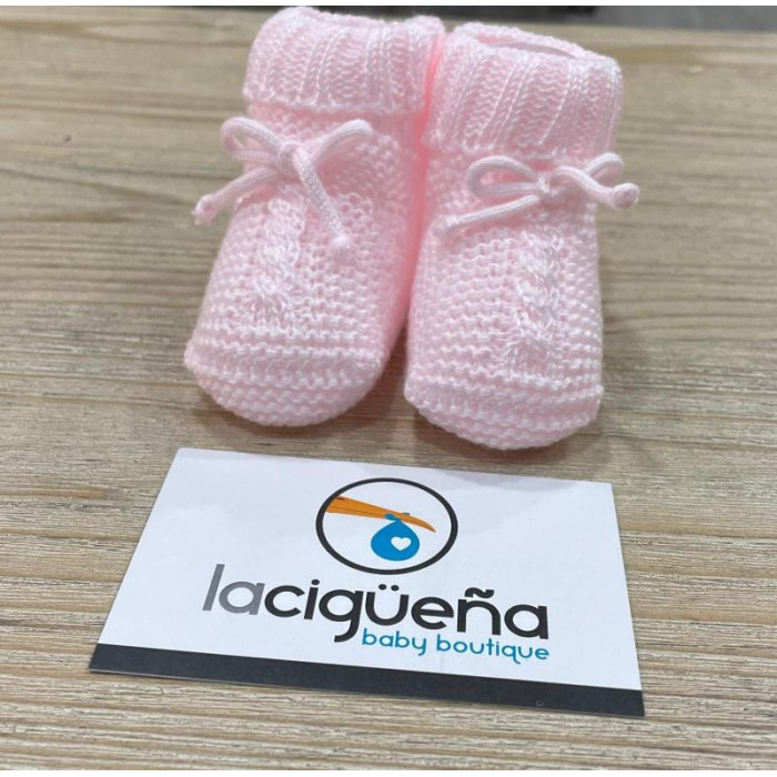 BOTITA HILO TRENZAS LAZO ROSA