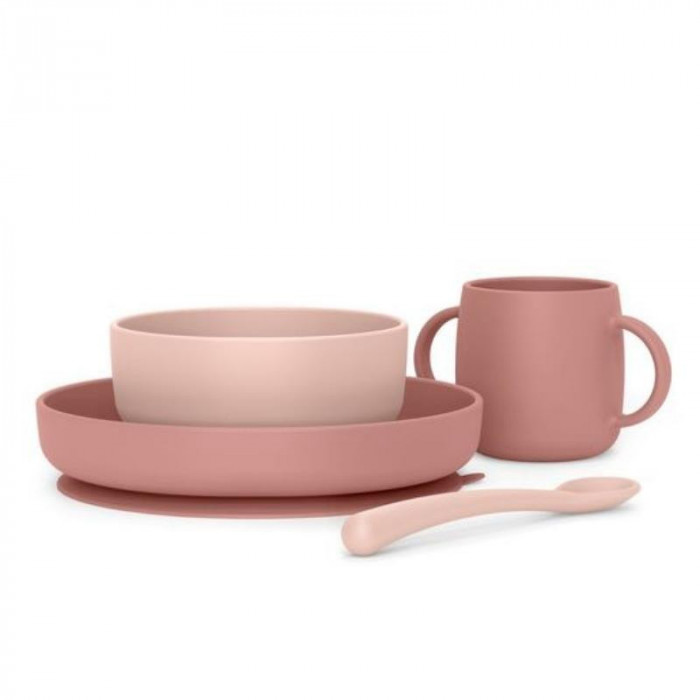 VAJILLA SILICONA SOFT COLOUR ROSA...