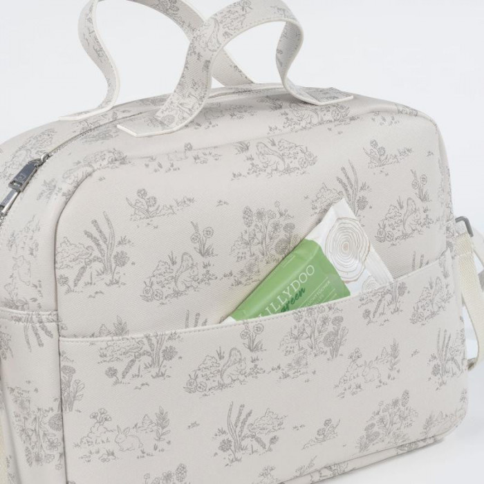 BOLSO SILLA PIEL TOILE DE JOUY BEIG...