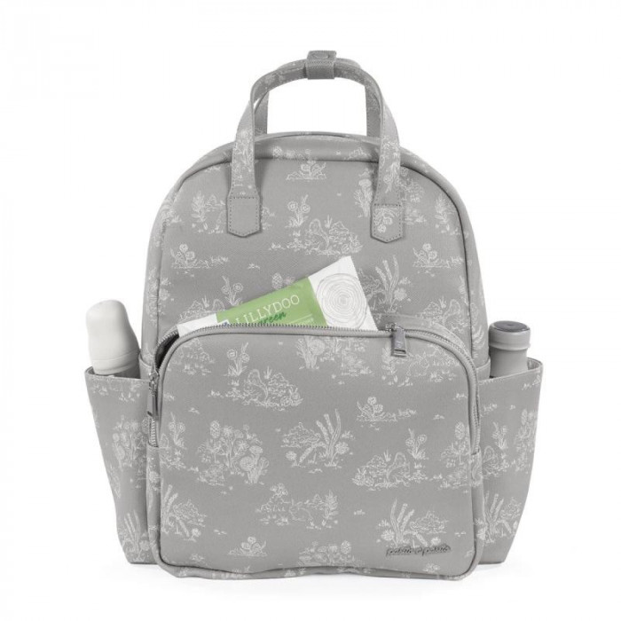 MOCHILA PIEL TOILE DE JOUY GRIS...