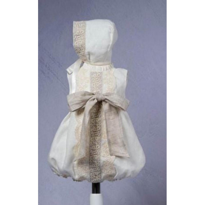 PELELE SIN MANGA CON GORRO LINO BEIG...