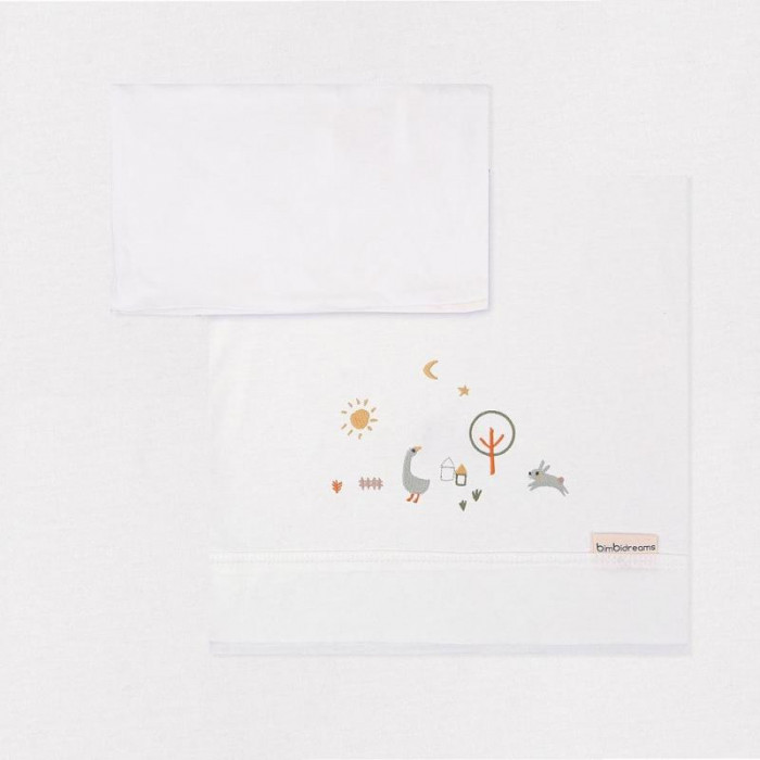 JUEGO SABANAS CUNA ALGODON 100% 608...