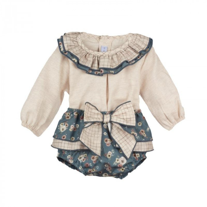 CAMISA VOLANTE NIÑA+BRAGUITA LAZO...