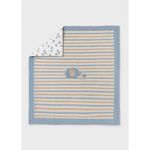 MANTA POLAR RAYAS CELESTE...