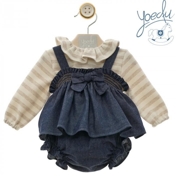 VESTIDO PETO CON BRAGA VAQUERO Y...