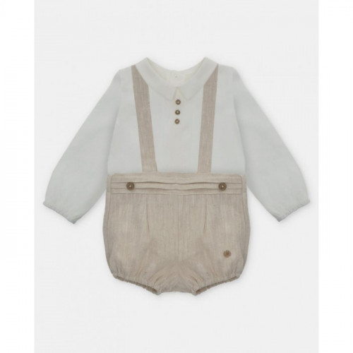 PETO LINO CAMEL CON CAMISA...