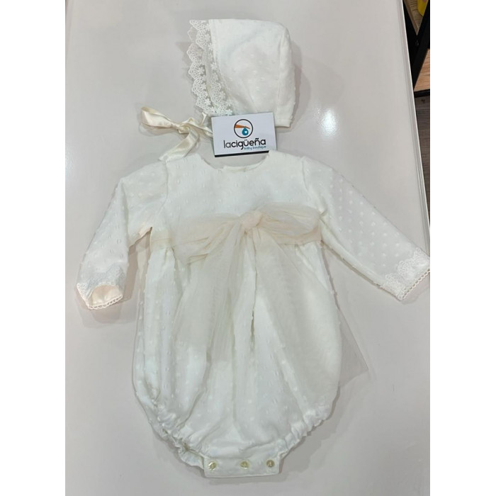 PELELE MANGA LARGA CON GORRO PLUMETI...