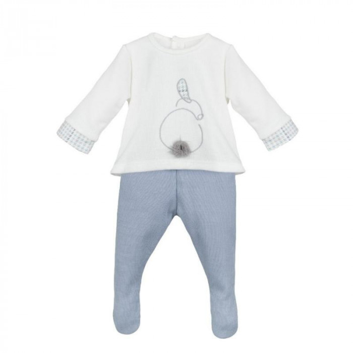 JERSEY BEIG CONEJITO AZUL+POLAINA...