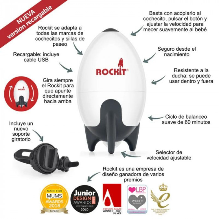 ROCKIT VIBRADOR PARA COCHECITOS Y...