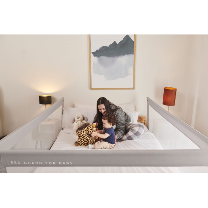 BARRERA CAMA 150CM ALTO 90CM GRIS...