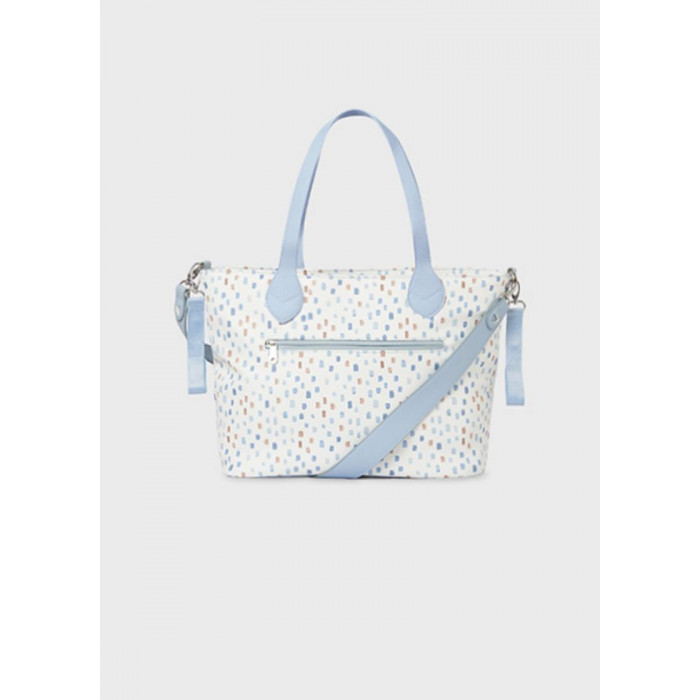 BOLSO SILLA PIEL ESTAMPADO CELESTE...