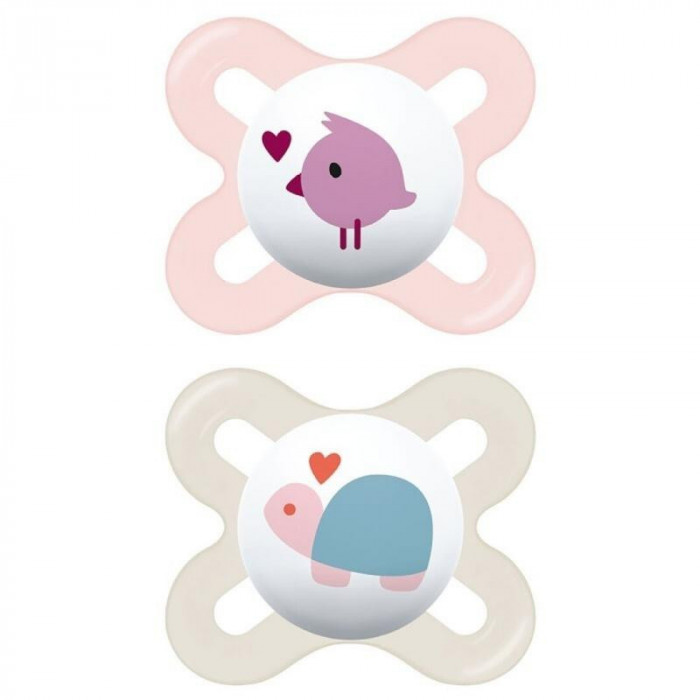 PACK 2 CHUPETES SILICONA 0/2M BEIG...