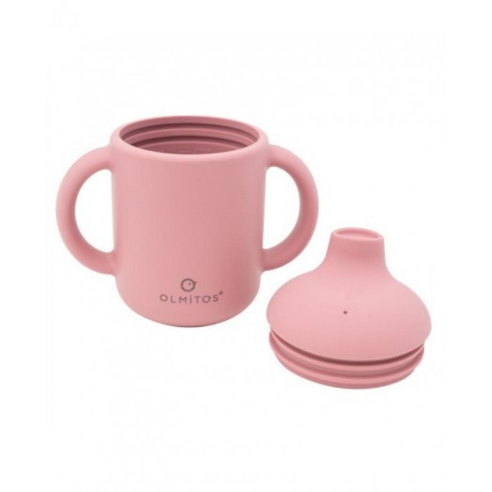 VAJILLA SILICONA 7 PIEZAS ROSA OLMITOS