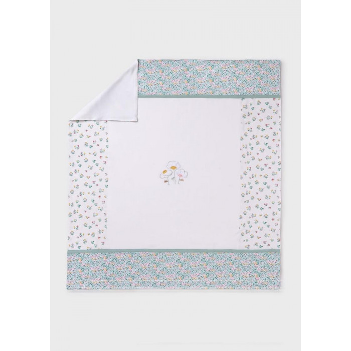 ARRULLO ALGODON FLORES VERDE MAYORAL