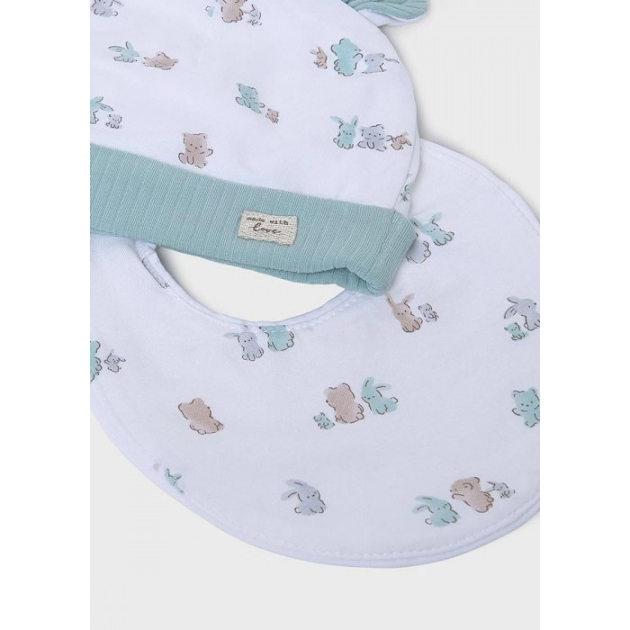 PELELE ALGODON CON GORRITO Y BABERO...