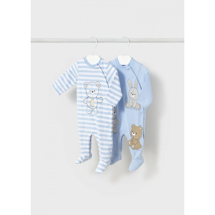 SET 2 PELELES ALGODON OSO RAYAS...