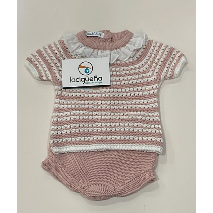 JERSEY HILO MANGA CORTA+ RANITA ROSA...