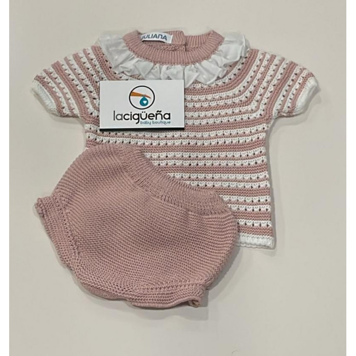 JERSEY HILO MANGA CORTA+ RANITA ROSA...