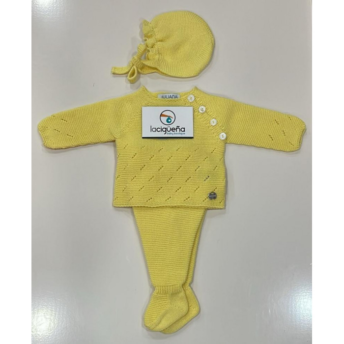 CONJUNTO HILO MANGA LARGA CALADOS...