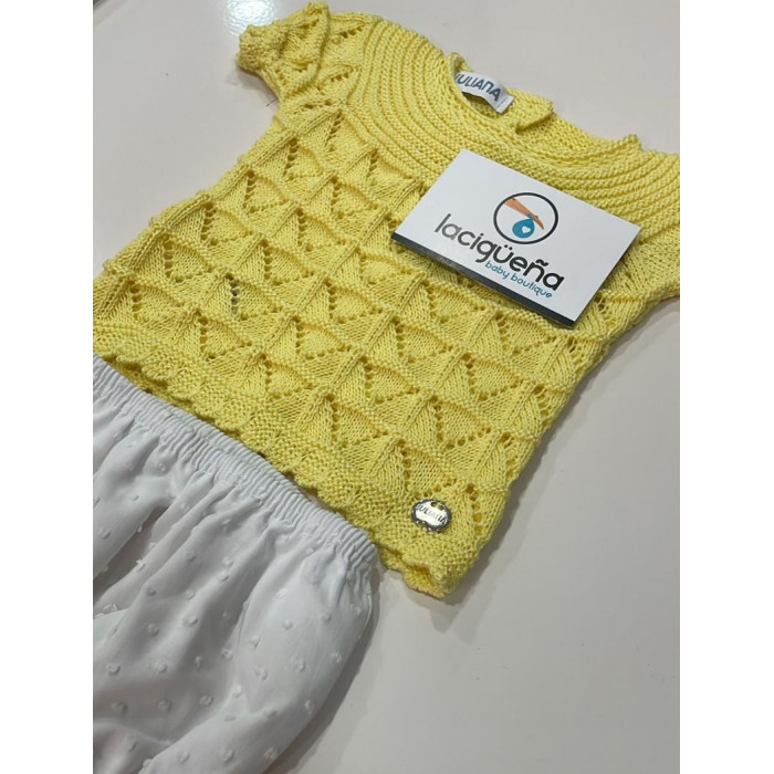 JERSEY HILO MANGA CORTA AMARILLO CON...