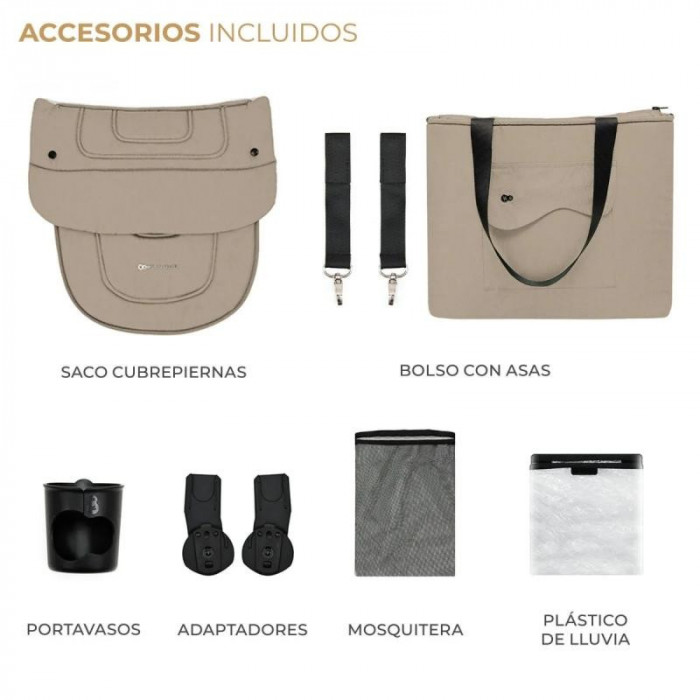 COCHECITO DUO YOXI BEIGE KINDERFRAFT